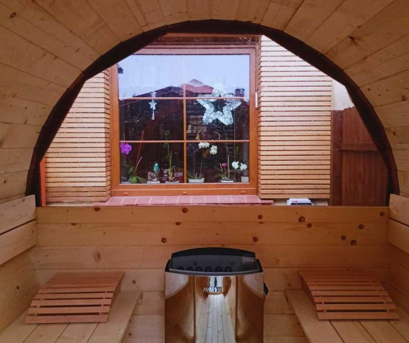 Sauna ogrodowa 2x2 Z PIECEM W ZESTAWIE!