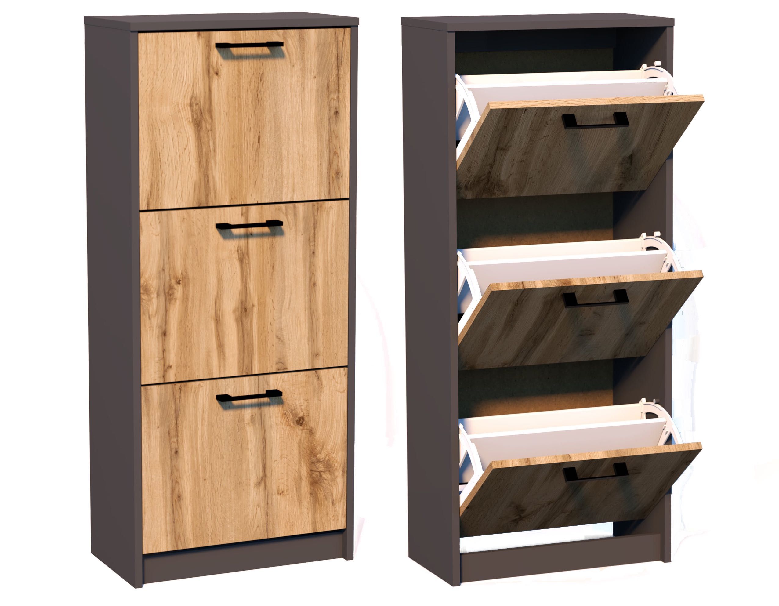 Nowa szafka na buty 116x50x28 - dab sonoma- DOSTĘPNE OD RĘKI
