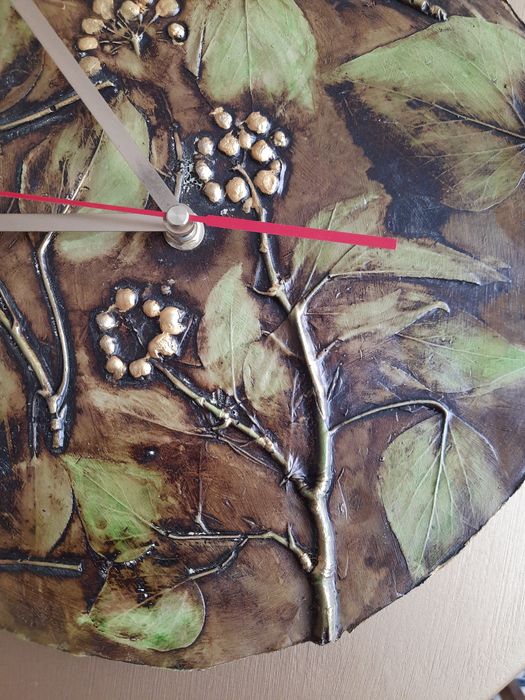 Piękny zegar w stylu retro. Rękodzieło