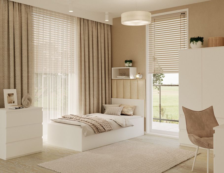 Łóżko Małżeńskie Pojemnik 90/120/140/160/180x200 podnoszonym stelażem