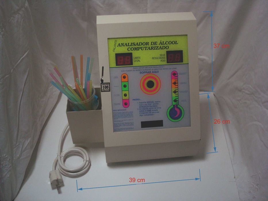 Analisador de Álcool Computarizado (Falante em PT) Retro 70/80´
