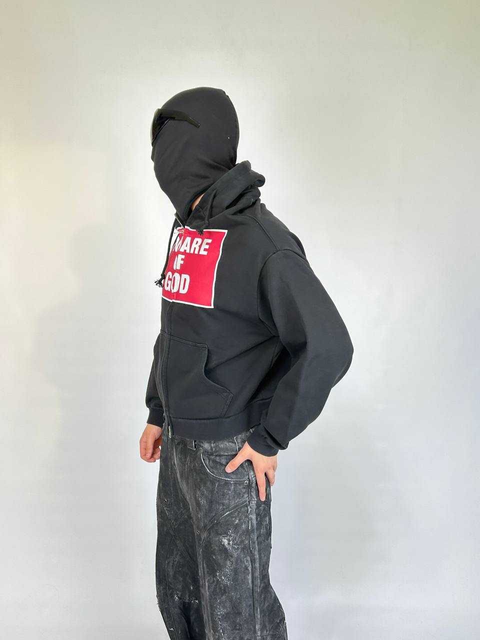 Project Grailz GR zip up чорна зіпка зипка черная худи кофта худі L M
