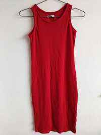 Długa sukienka czerwona 158