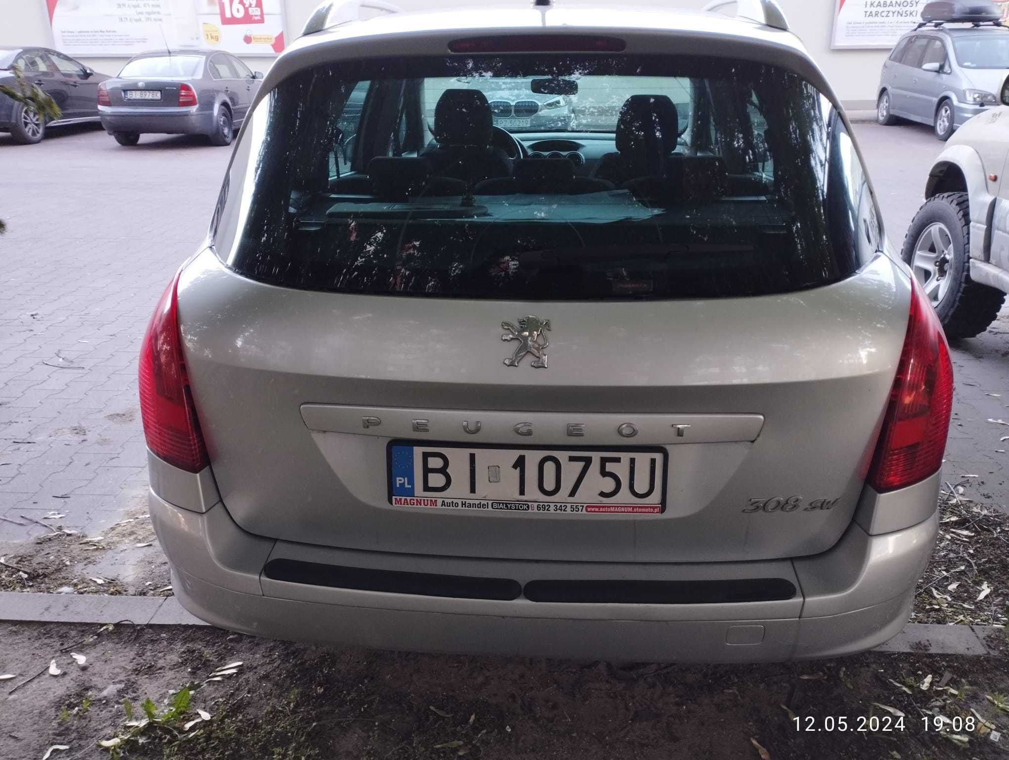 Peugeot 308SW, kombi, 1.6 benzyna, alufelgi, panorama