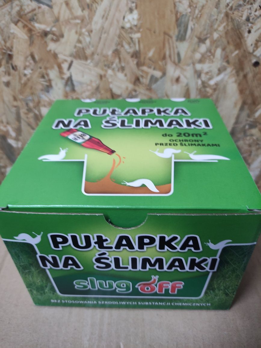 Pułapka na ślimaki, Nowa, slug off, Zielona