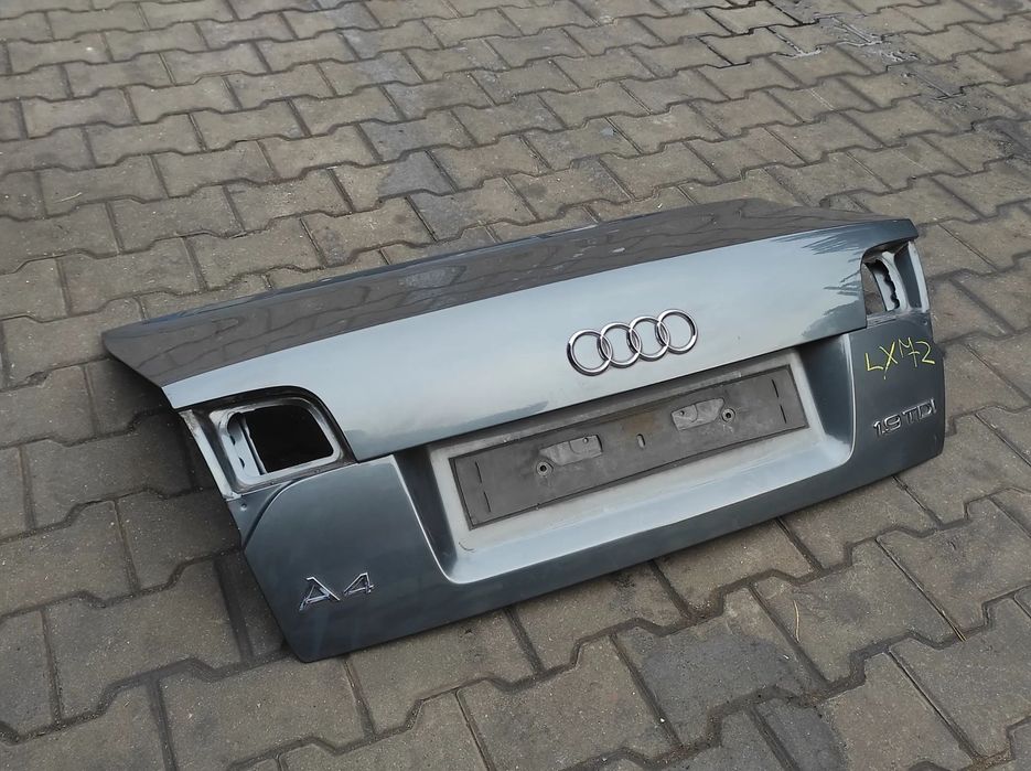 AUDI A4 B7 SEDAN KLAPA BAGAŻNIKA TYLNA LX7Z SZARA WYSYŁKA !!!!!