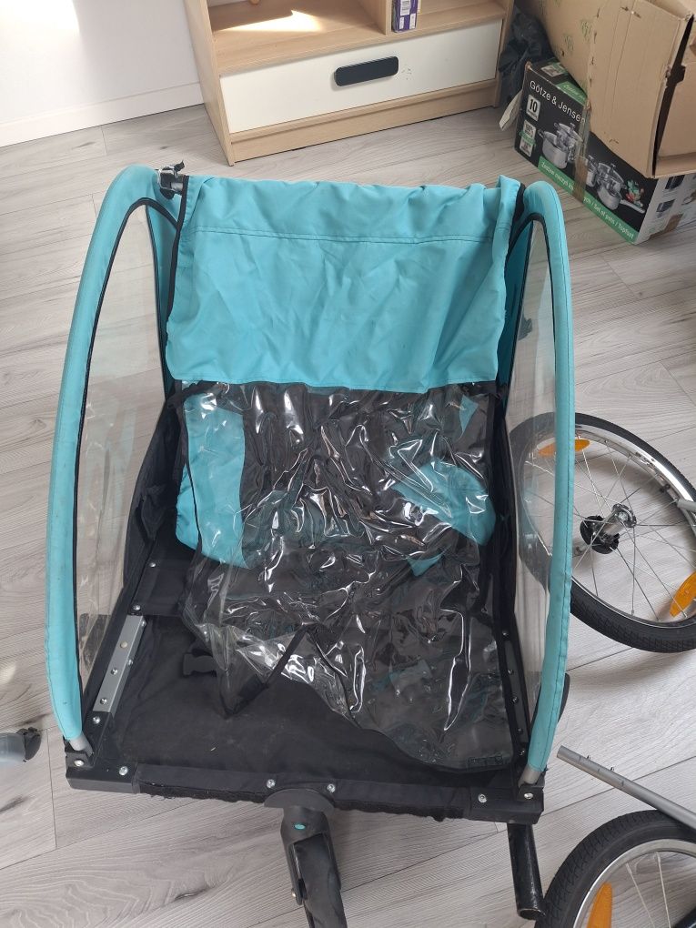 Przyczepka rowerowa dwuosobowa