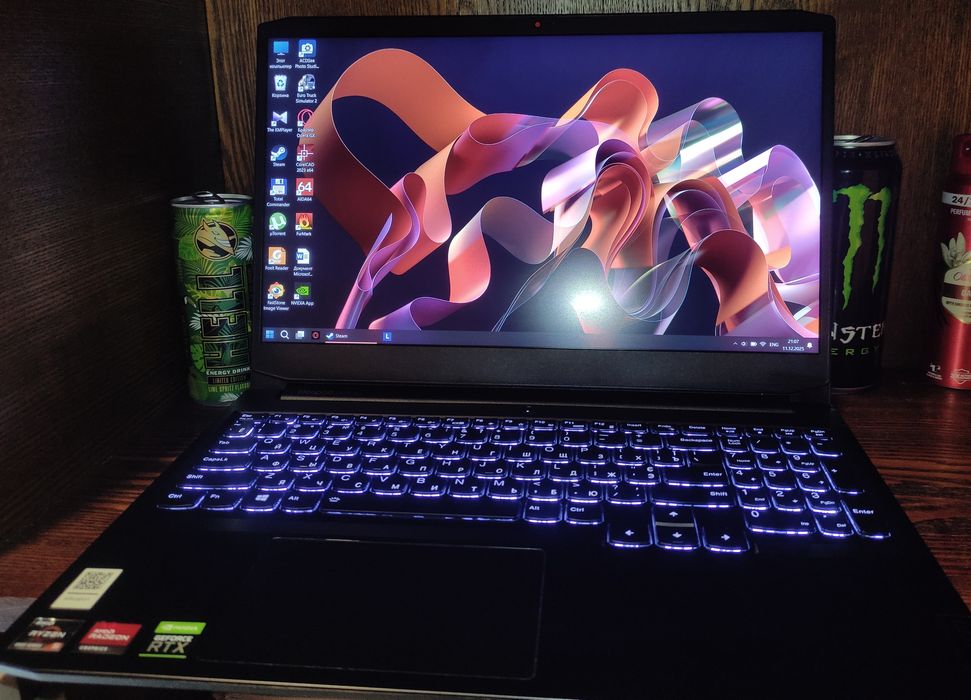 Ігровий ноутбук Lenovo | RTX 3050 | Ryzen 5 5600H | 16/512Gb