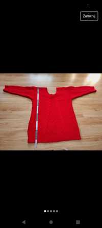 Sweterek damski L czerwony