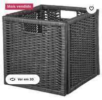 Ikea Beanas cesto preto Basket