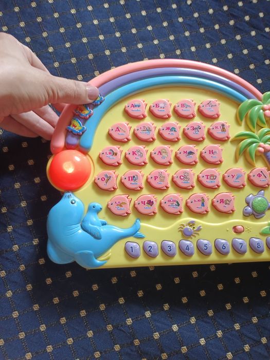 Абетка,Азбука-говорящая"Лiтери" "Слова" ""Звуки" "Цифри "