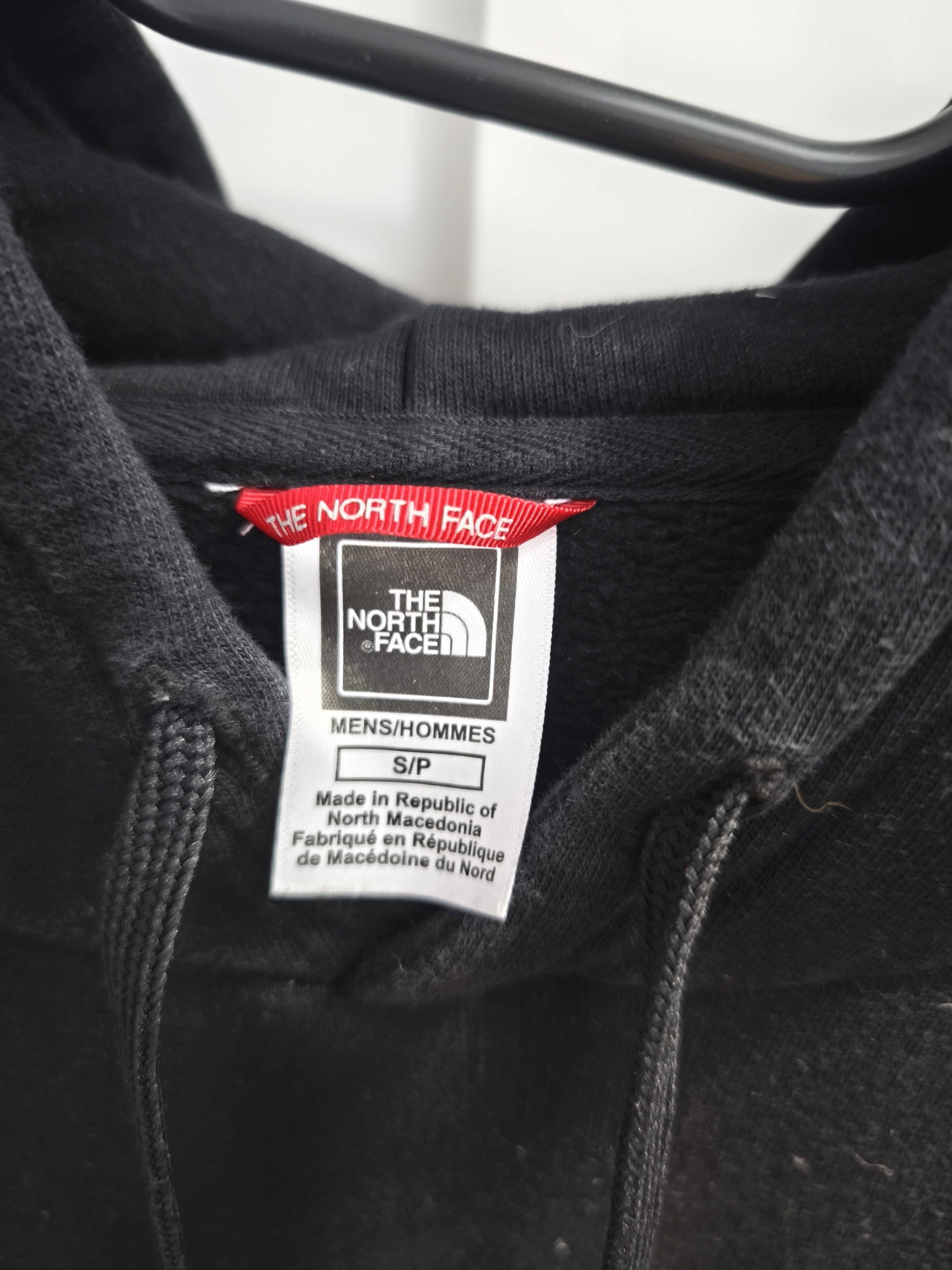 The North Face czarna bluza z kapturem logo S unisex