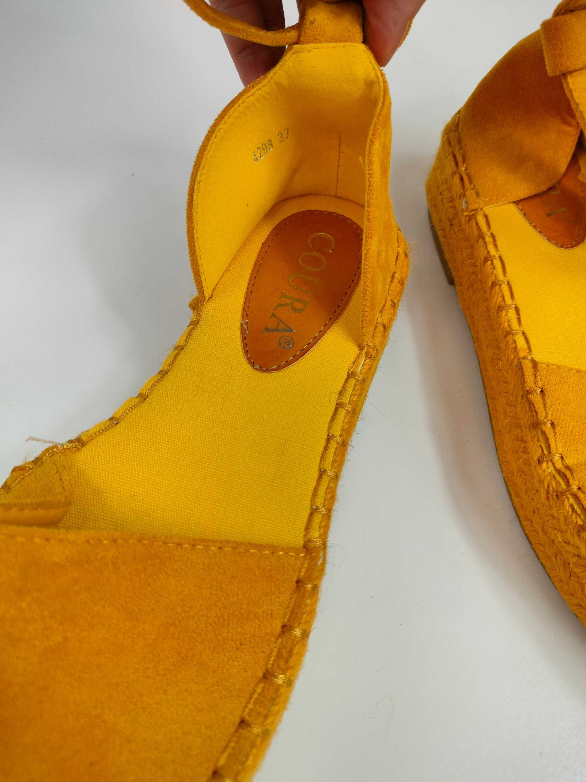 sandały espadryle mały koturn Acora r 37