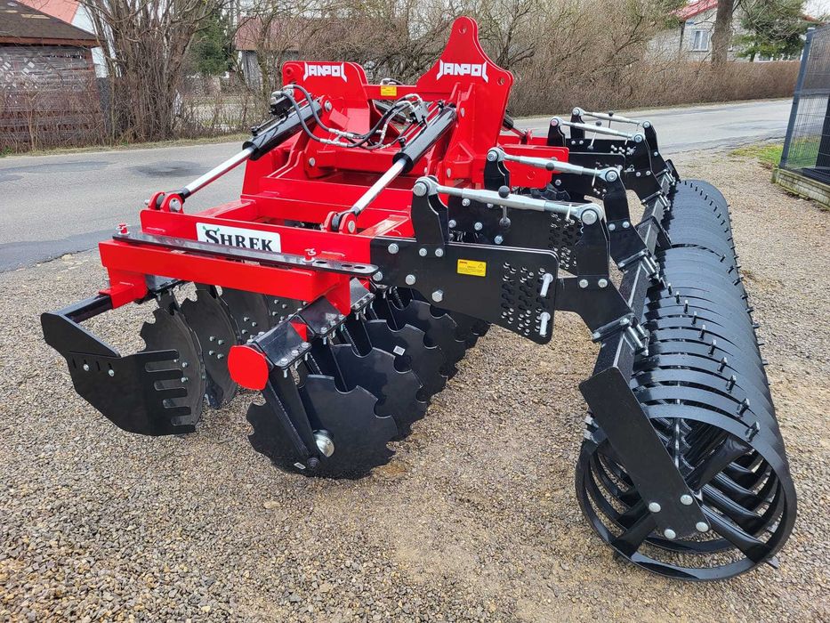 brona talerzowa hydrauliczna JANPOL SHREK 4m 560 talerz daszek 600