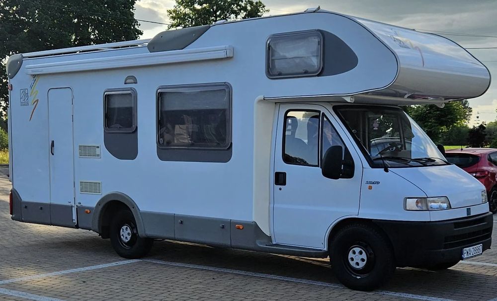 Fiat DUCATO KNAUS TRAVELLER 700 K  Bezwypadkowy 8-osób ABS Tempomat Bagażnik na 4 Rowery Solar TV