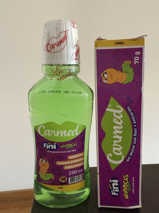 Carmed fini creme dental+ enxaguante