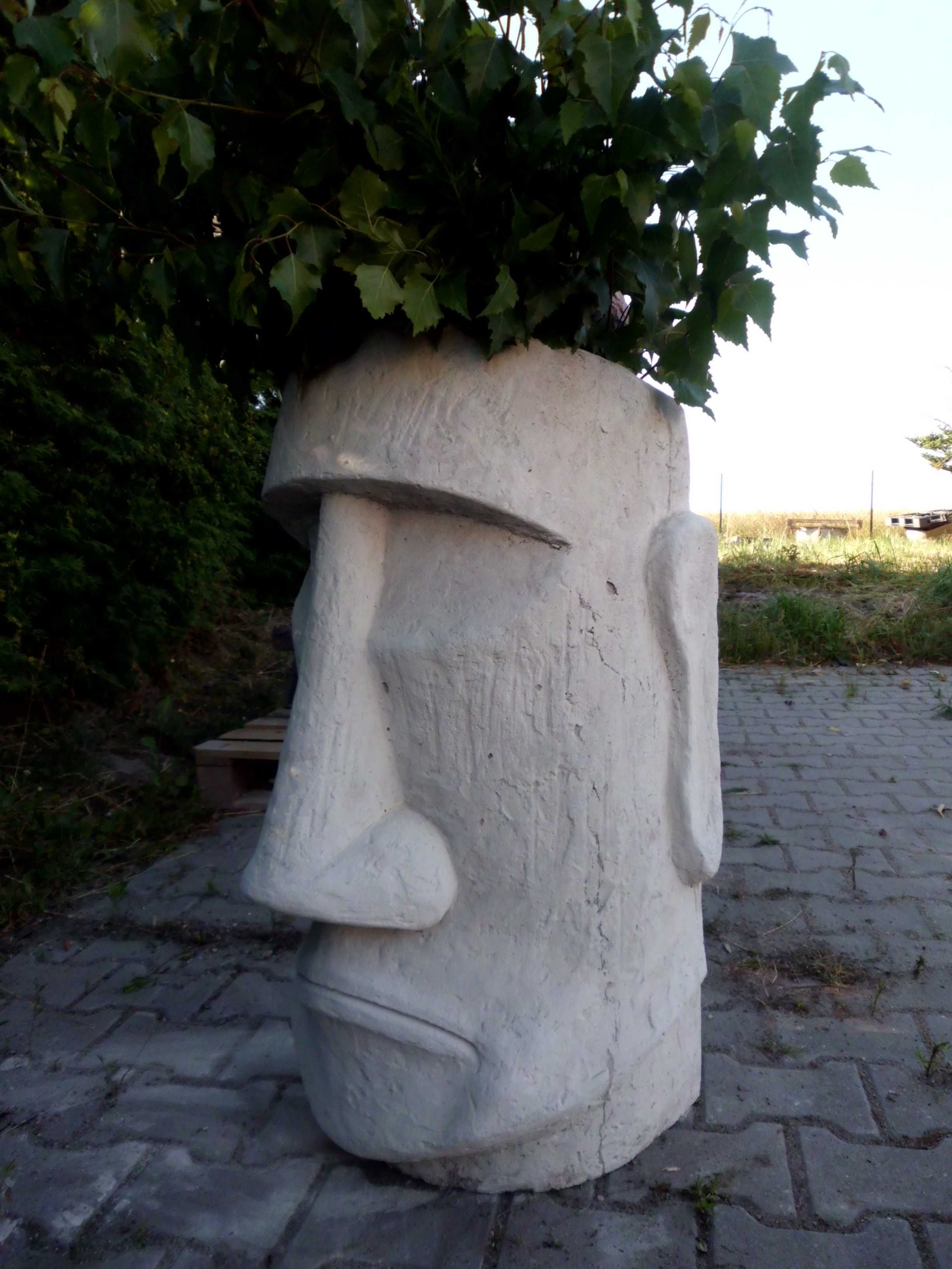 Grill Ogrodowy Dekor Donica Maska Posąg z Wysp Wielkanocnych Moa