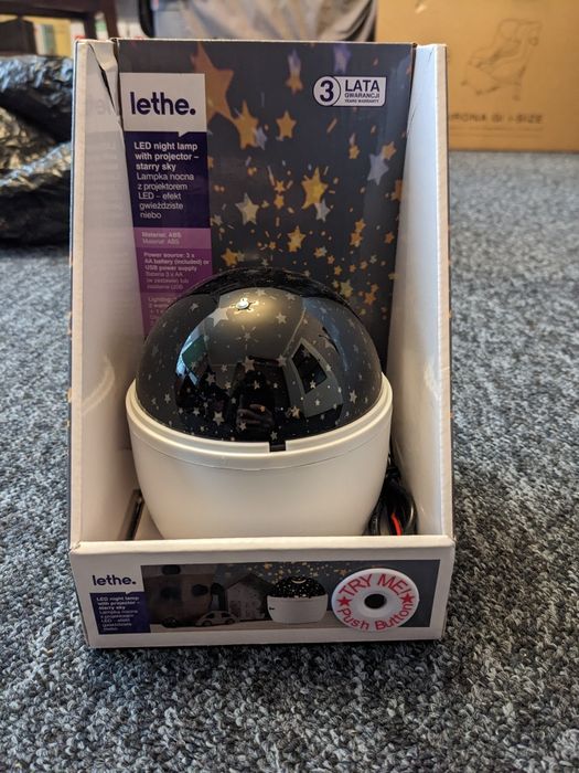 Lampka nocna, gwiezdne niebo