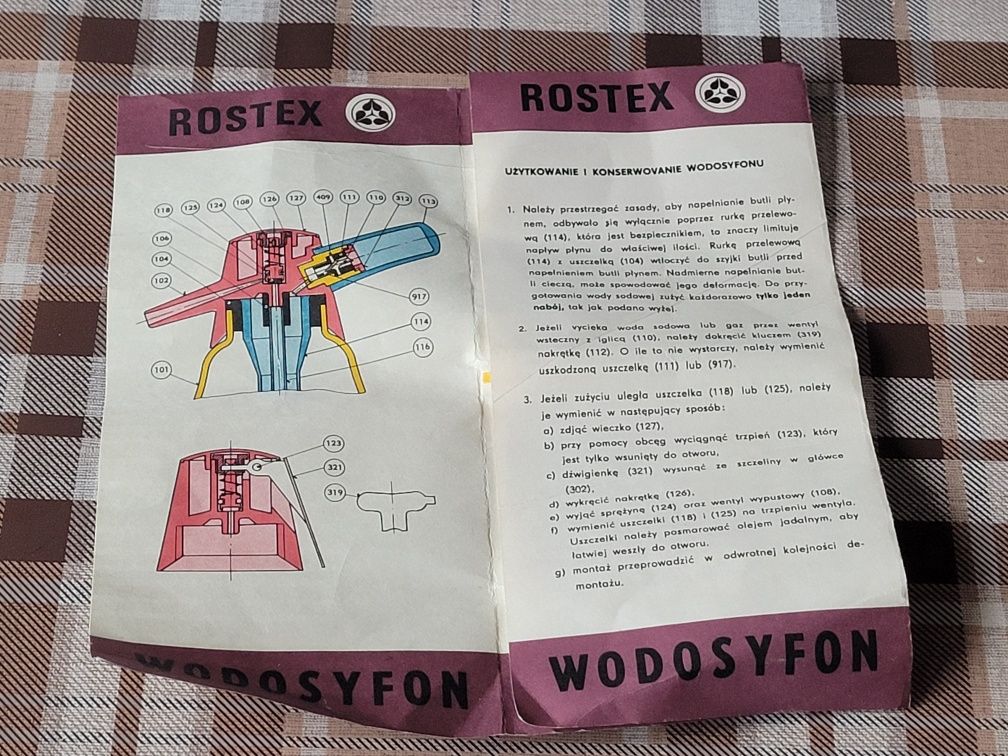 Syfon saturator Rostex lata 70