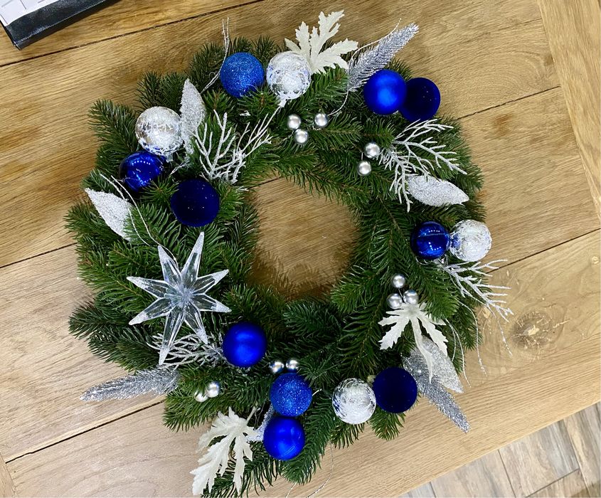 Новорічний різдвяний вінок hand made