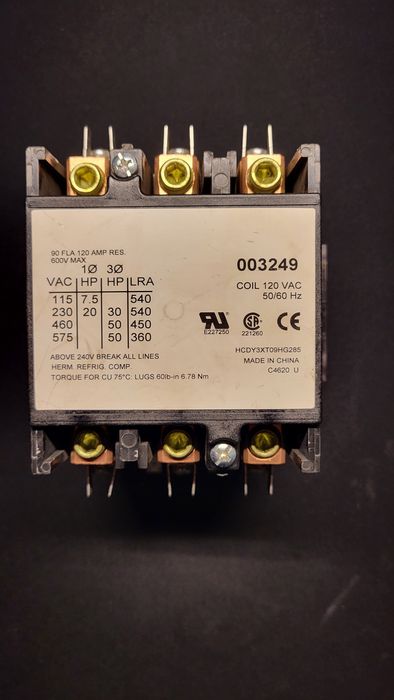 Hypertherm HPR Stycznik 90A 3P 120VAC