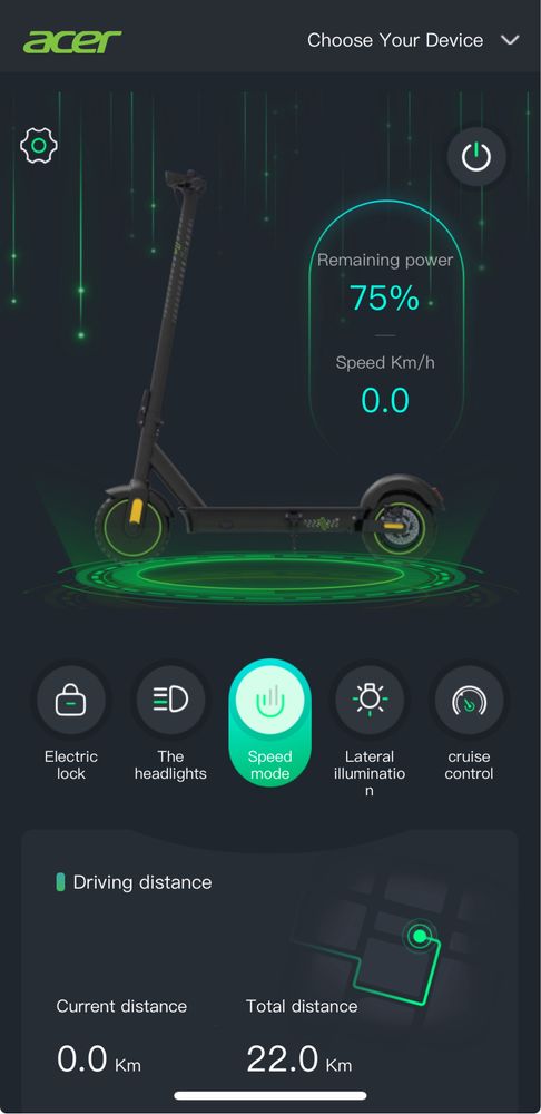 Електросамокат Acer Electric Scooter Series 5