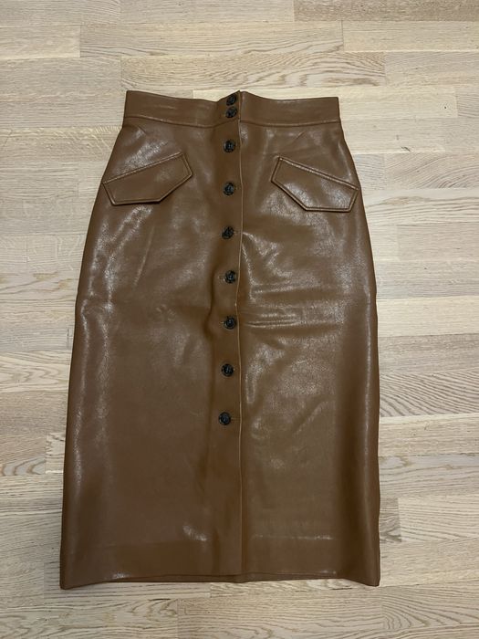 Спідниця з еко шкіри