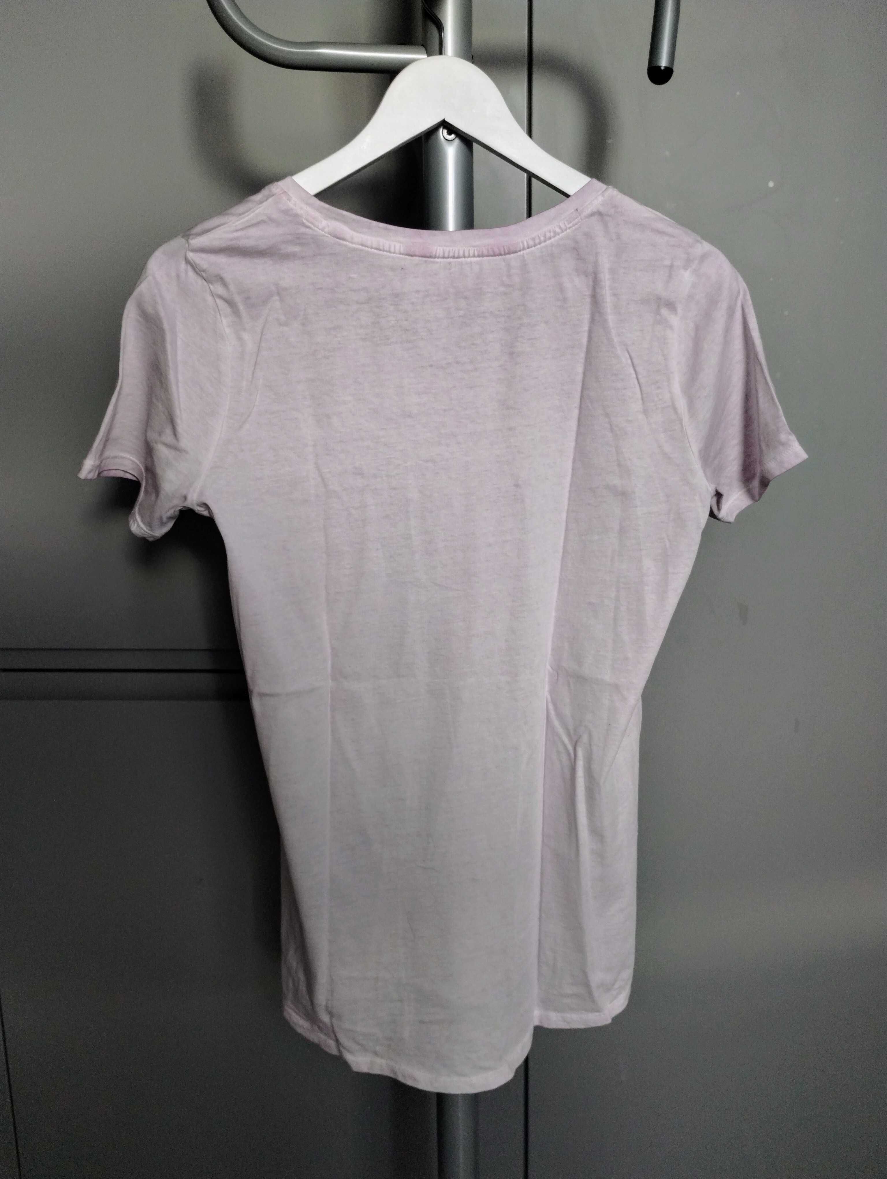 Skechers fioletowy t-shirt damski koszulka 36 S