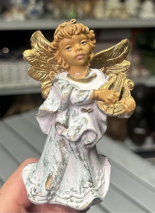 Figura rzezba Dekoracja Świąteczna Anioł Włoski Italy bombka zawieszka