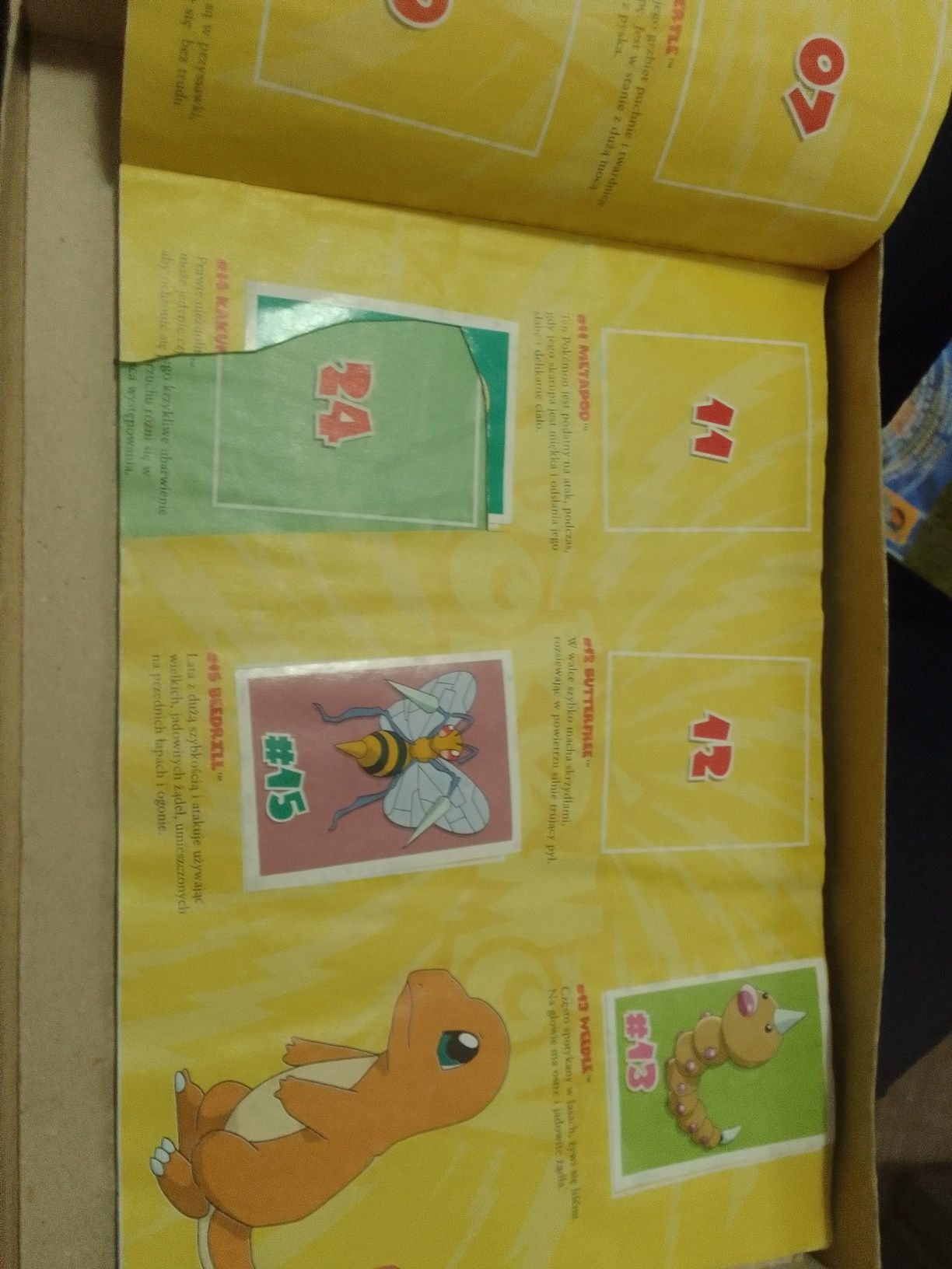 Pokemon album z naklejkami retro