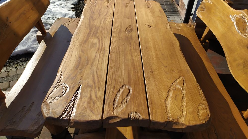 Dąb, Meble biesiadne, Altana, Taras, Meble ogrodowe, barowe