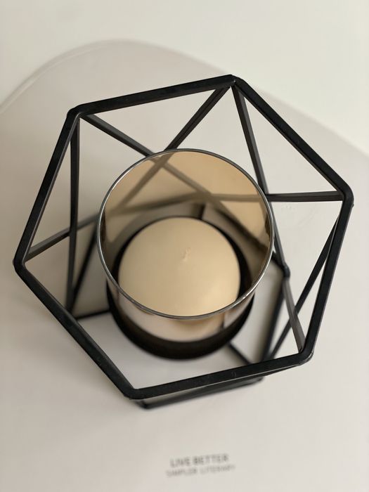 Подсвечник настольный со свечой