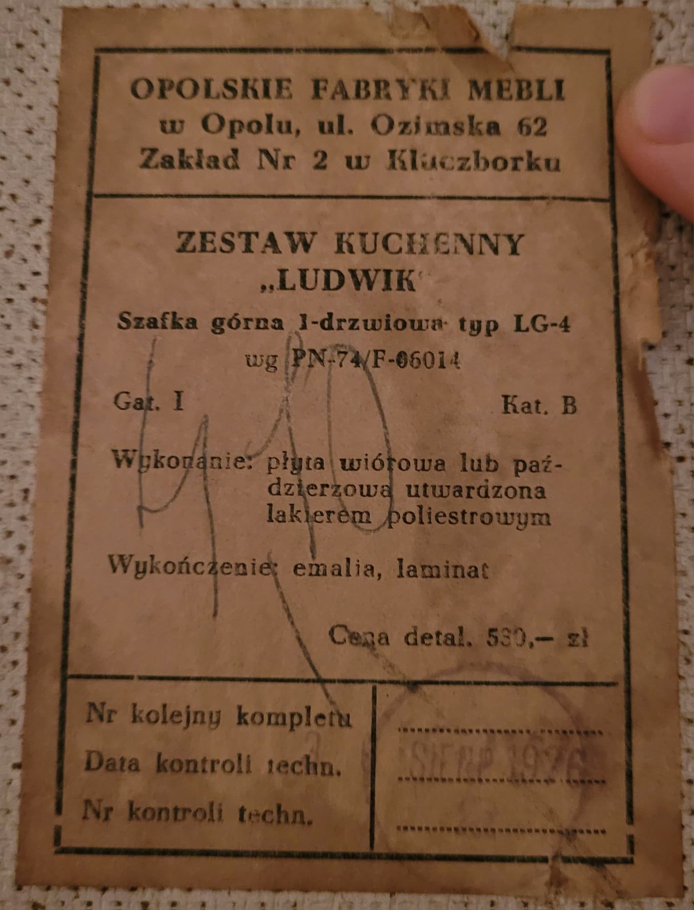 Szafka dolna i gorna 1-drzwiowa (LD-3 i LD-4) regał zamykany retro