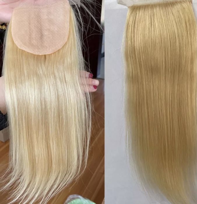 Toper tupet dopinka treska wig włosy naturalne blond brazylijskie
