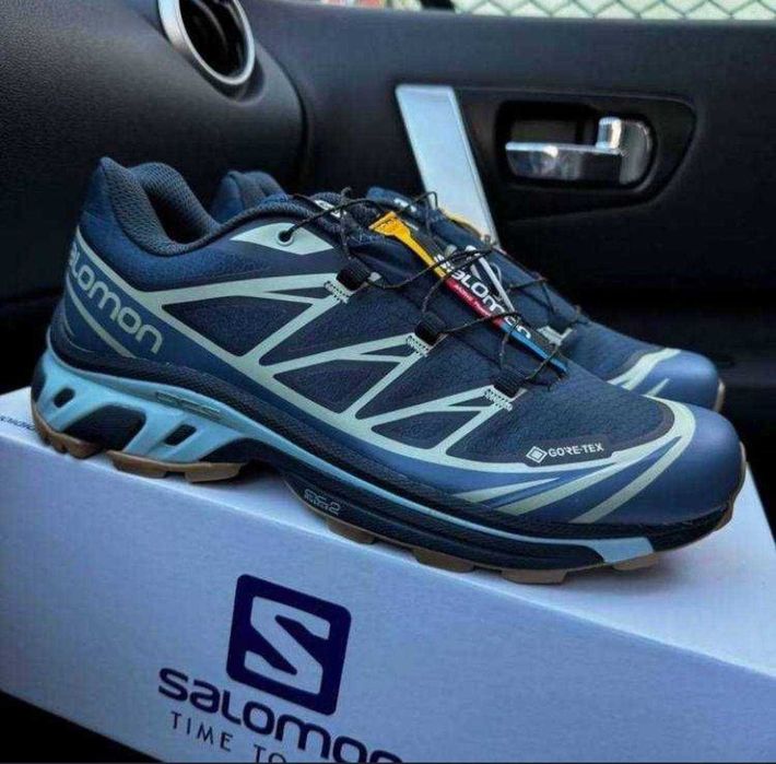 (БЕЗ ПЕРЕДОПЛАТИ)Salomon XT-6 Adv Dover Blue Gore-Tex Соломони сині