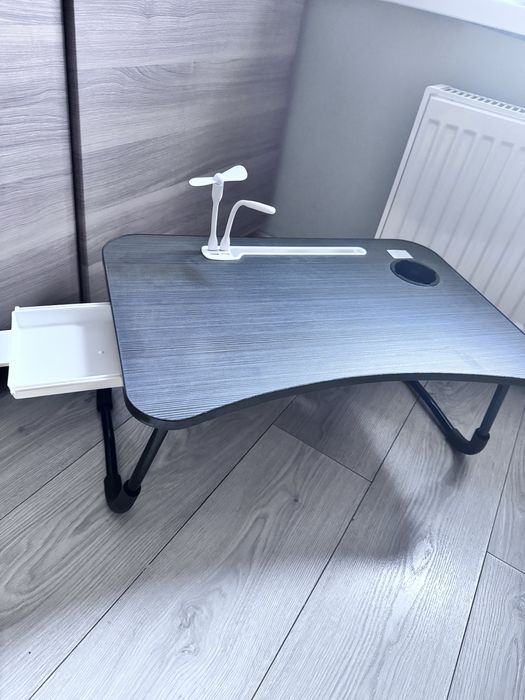 Stolik rozkladany nowy + wiatrak i lampka