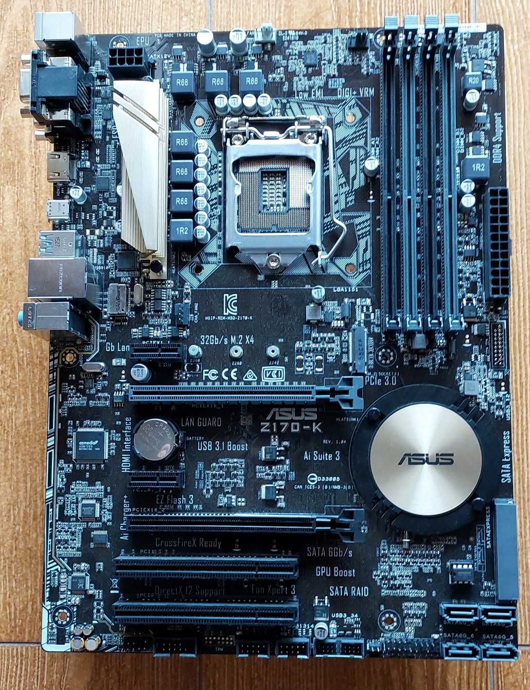 Motherboard ASUS Z170-K – LGA1151 DDR4 – Testada 100% Funcional