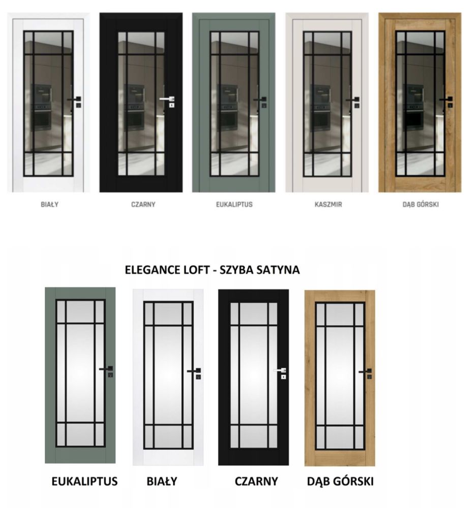 DRZWI wewnętrzne WinDoor Elegance Loft - nowość - dostawa - akcesoria
