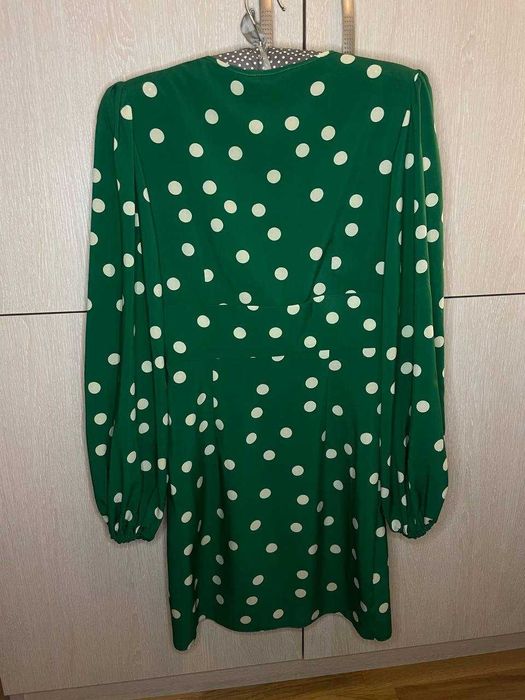 Платье корсетное с рукавом на резинке в горошек One By One на XS, S