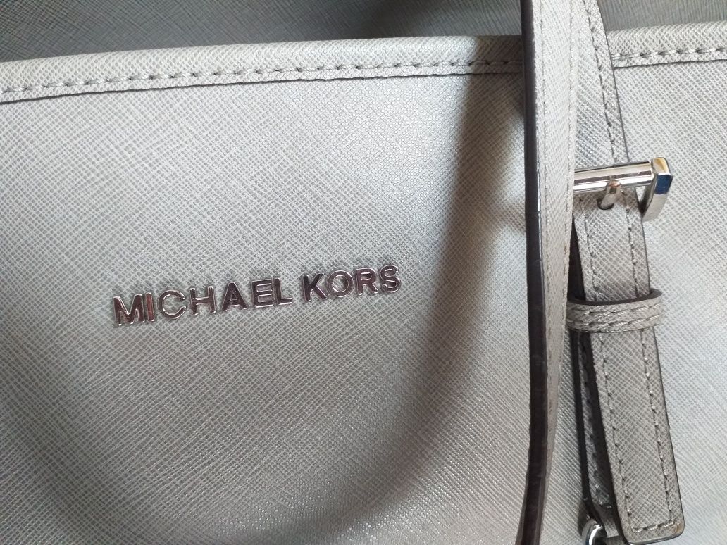 Michael kors jet set travel large  skóra saffiano okazja st.idealny