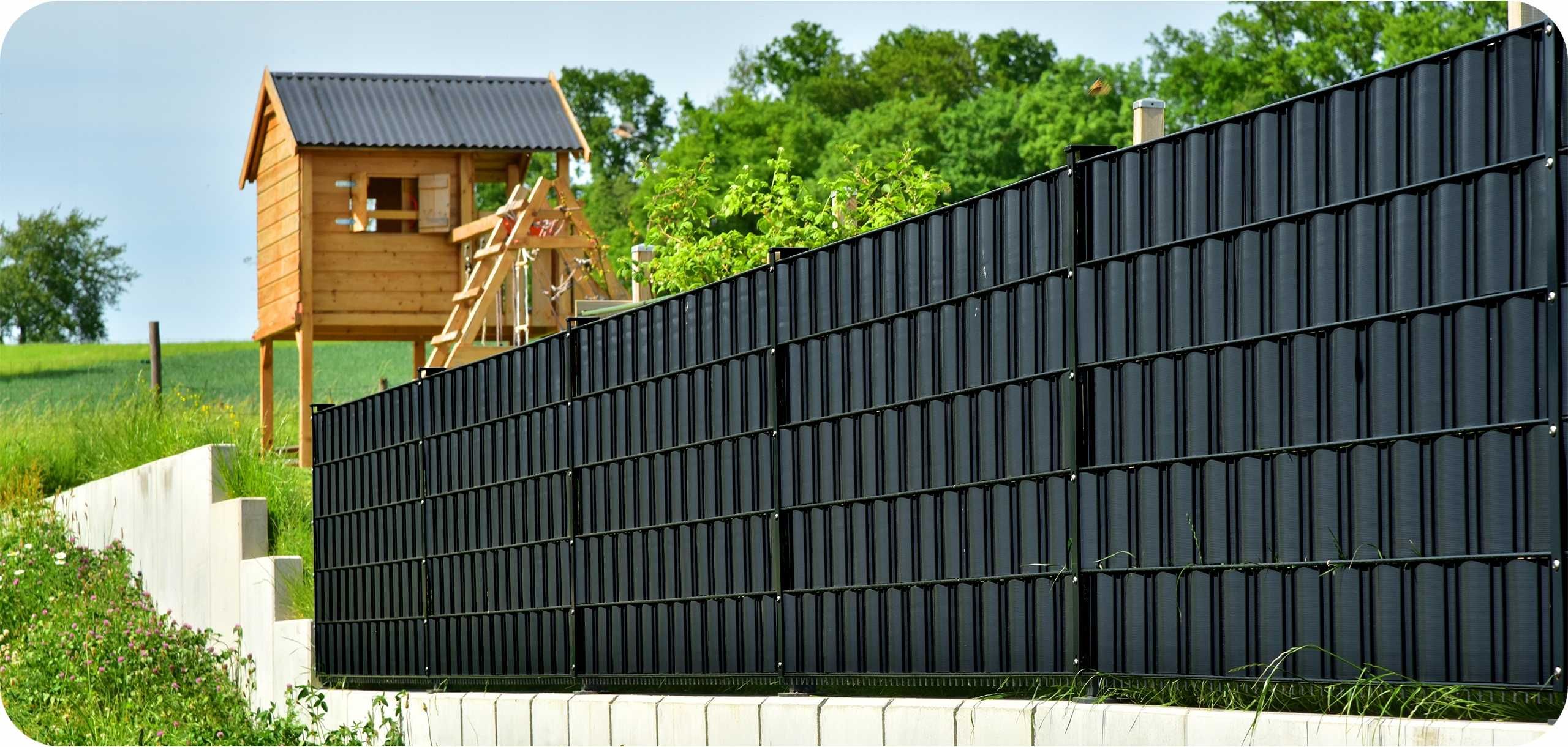 TAŚMA OGRODZENIOWA ANTRACYT 19x35m osłona na ogrodzenia panelowe klips