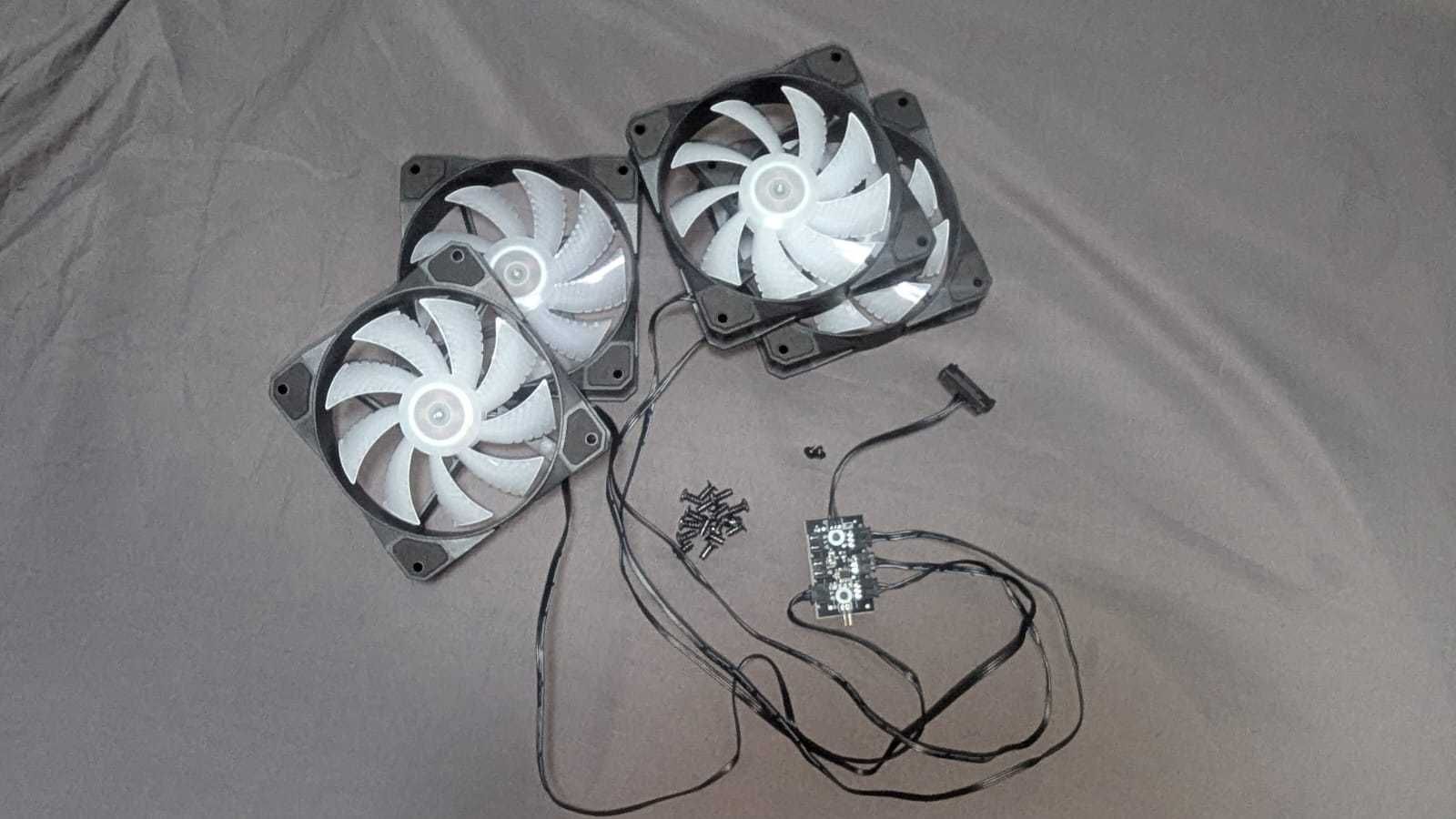 Vendo 4 ventoinhas MSI RGB estático NOVAS