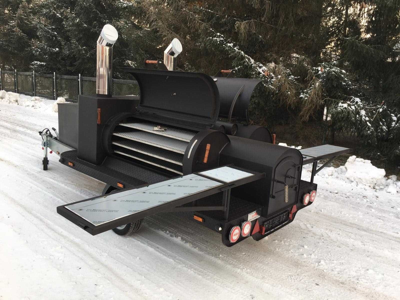 grill smoker trailer bbq grill na przyczepie Texas 4 XXL