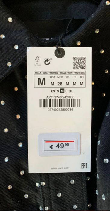 Sobre camisa ganga oversized Zara