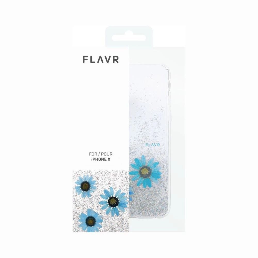 Etui Flavr do iPhone X / Xs Real Flowers Blue