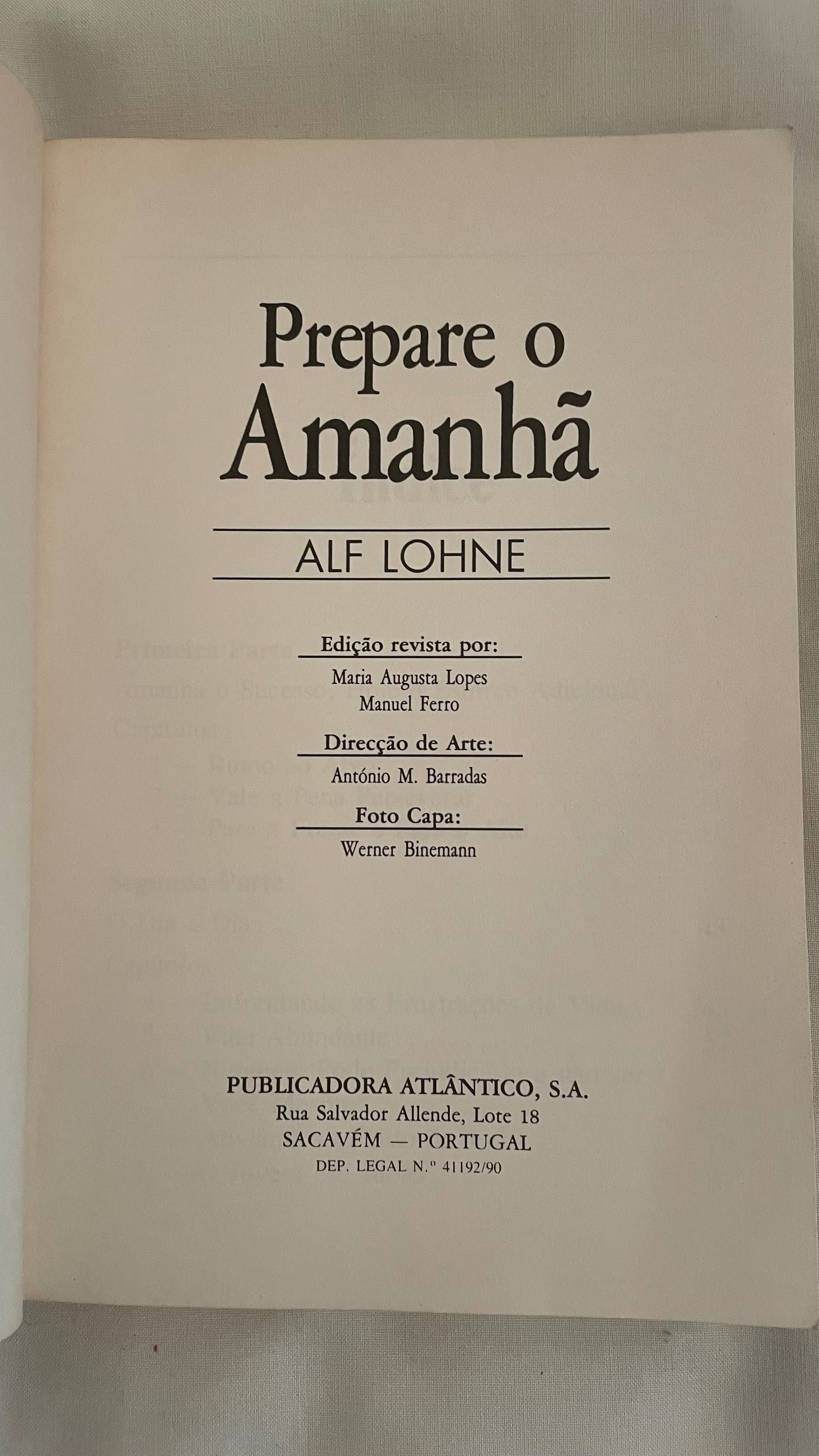 Livro Prepare o Amanhã