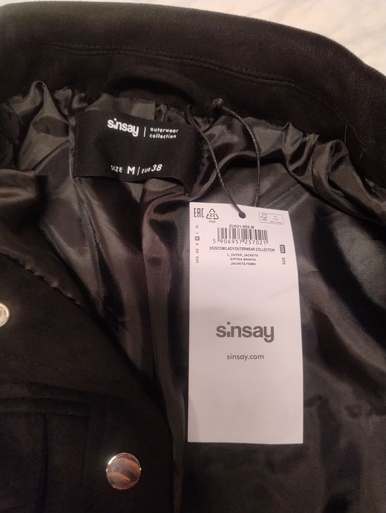 Kurtka Sinsay z frędzlami rozm.M