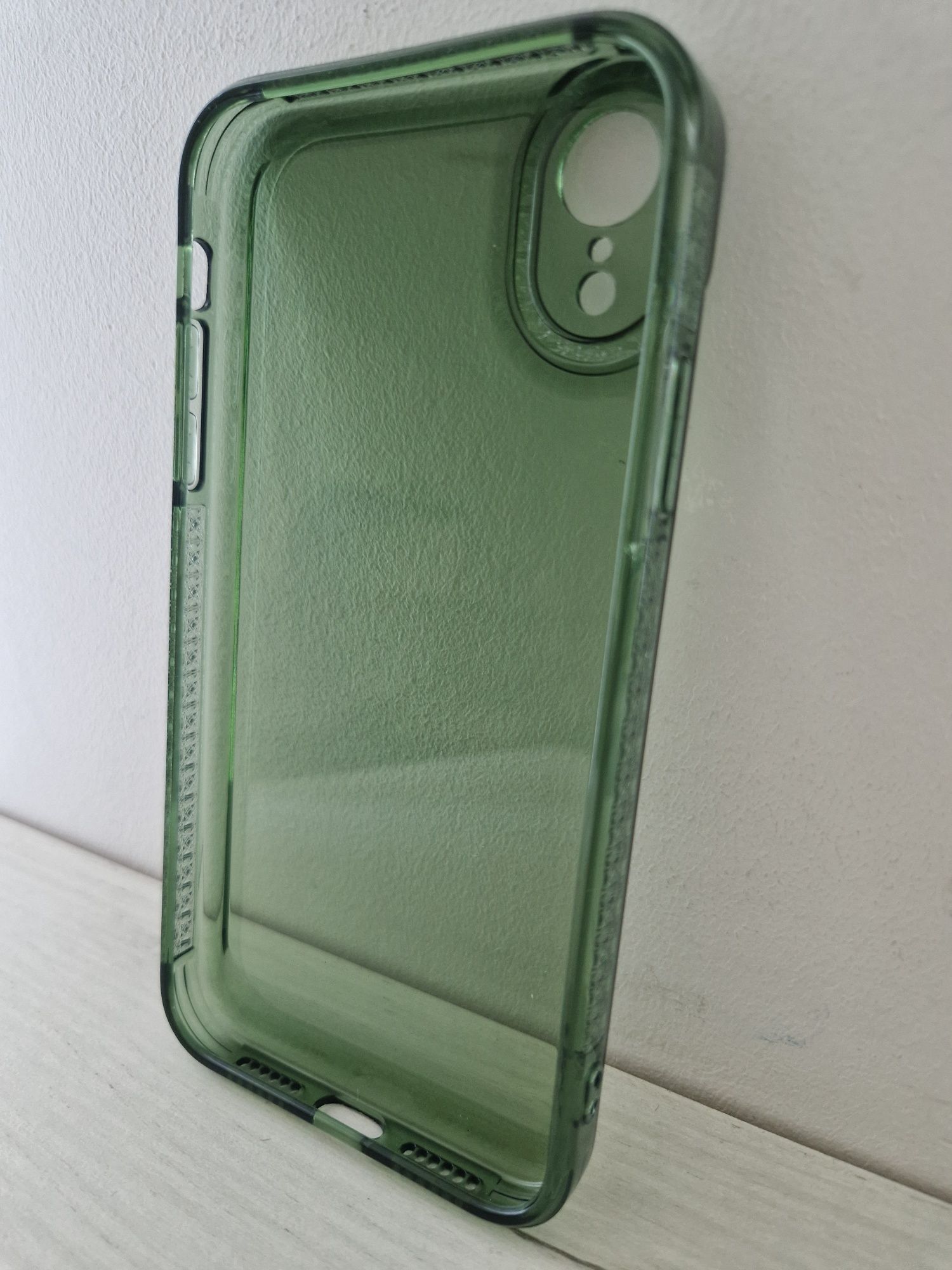 Etui Crystal Diamond 2mm Case do Iphone XR Przezroczysty zielony