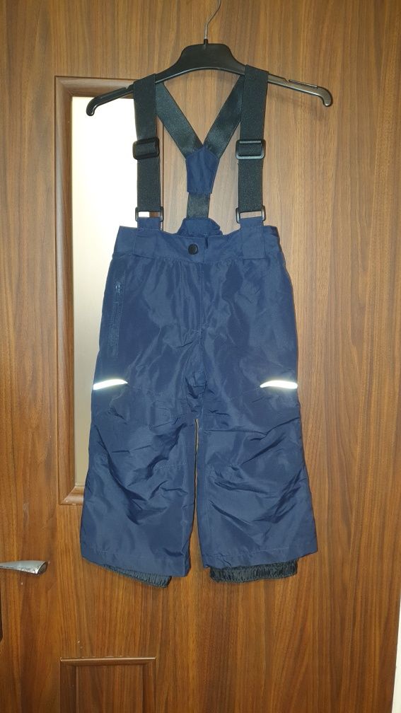 Spodnie narciarskie nowe 86 92  spodnie ocieplane zimowe Granatowe Odb