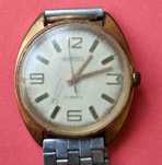 Oryginalny Zegarek męski WOSTOK 17 JEWELS POZŁACANY Vintage Retro ZSRR